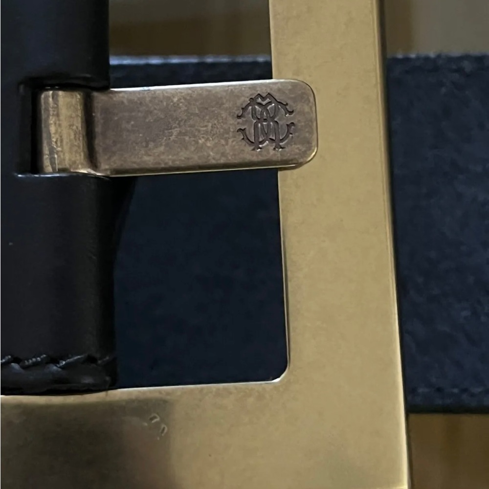 Roberto Cavalli Black Leather Buckle Belt - Picture 10 of 13